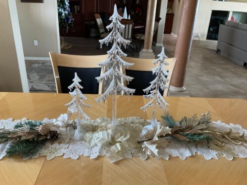 3pcs LED Lighted Acrylic Icicle Trees photo review