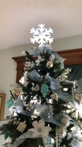 Lighted Snowflake Christmas Tree Topper photo review