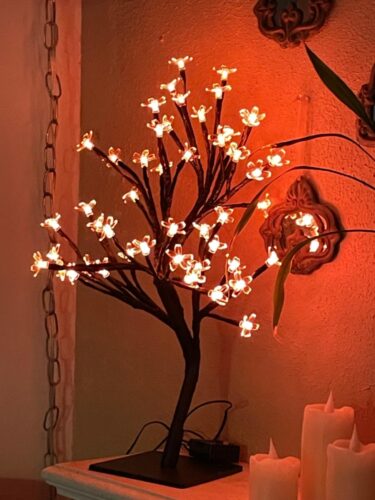 48 LED Artificial Lighted Cherry Blossom Tree  photo review