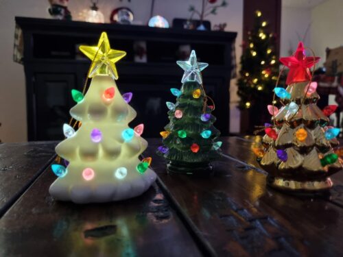 Nostalgic Ceramic Christmas Trees – Set of 3 photo review