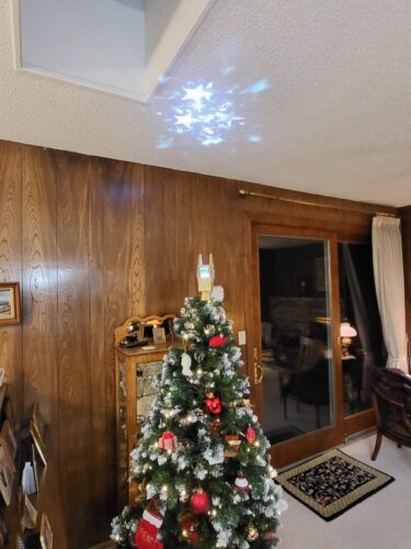  3D Silver Snowflake Tree Topper  photo review