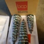 Set of 3 Retro Hand-Painted Ceramic Trees with LED Lights photo review