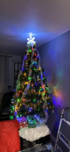 Lighted Snowflake Christmas Tree Topper photo review
