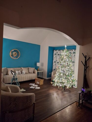 Silver Snowflake LED Tree Topper photo review