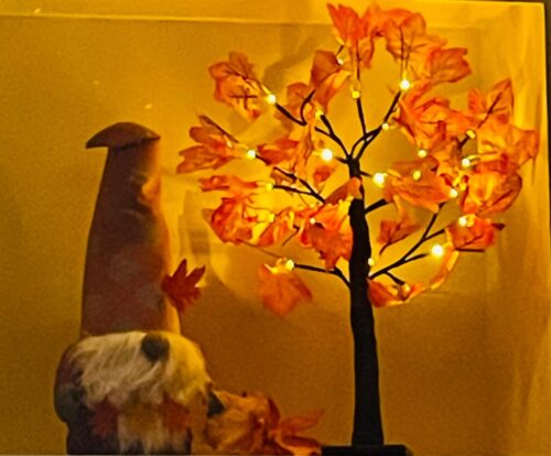 2 Pack Fall Lighted Maple Tree 48 LED Lights  photo review