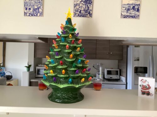 Nostalgic Ceramic Christmas Tree with LED Lights photo review