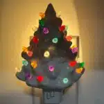 2 Pack Ceramic Christmas Tree Night Lights photo review